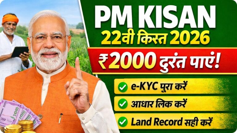 PM Kisan 22vi Kist 2026